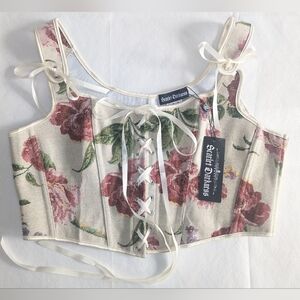 SCARLET DARKNESS NWT Floral Corset